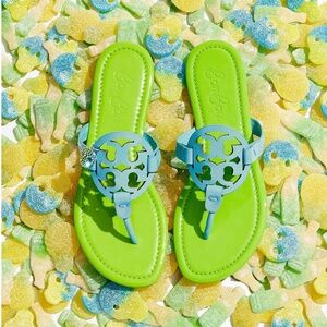 NIB Tory Burch x BonBon MILLER sandal Pineapple Blueberry